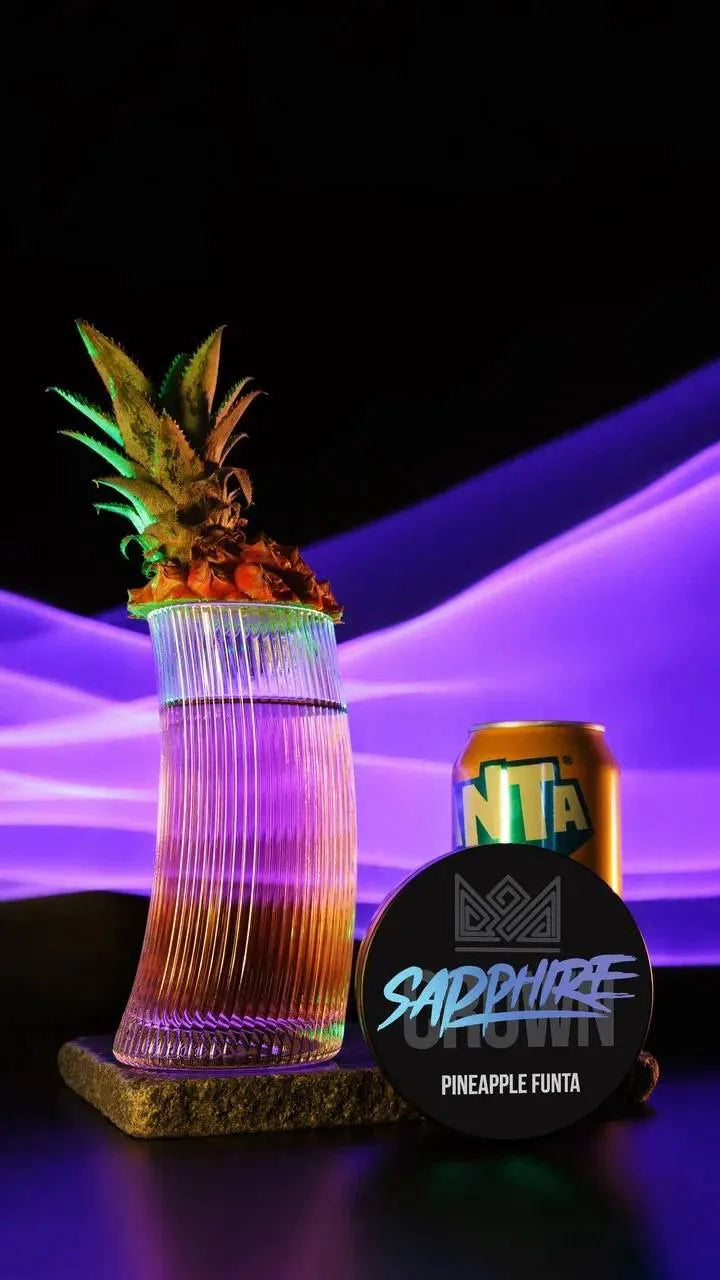 Sapphire Crown 200gr Pineapple Funta Hookah Tobacco - Tropical Citrus & Pineapple Fusion