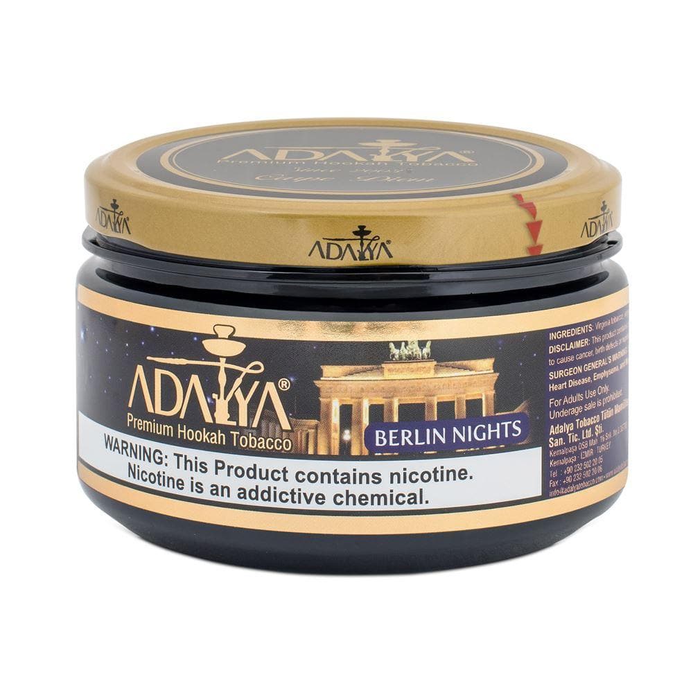 Adalya Berlin Nights Hookah Tobacco 250g - Smooth European Inspired Flavor