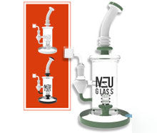 NEU Glass Water Pipe Concentrate Rig With Shower Head Perc - 560 Grams - 11 Inches