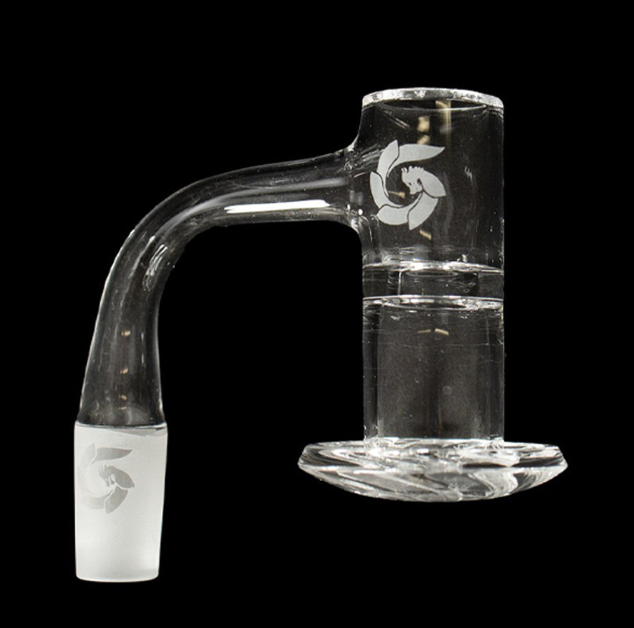 Glass House Hurricane 2.0 Beveled Top Quartz Banger With Frosted Joint Kit