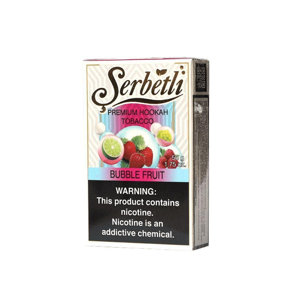 Serbetli Bubble Fruit Hookah Tobacco - Playful Bubblegum Flavor, 50g