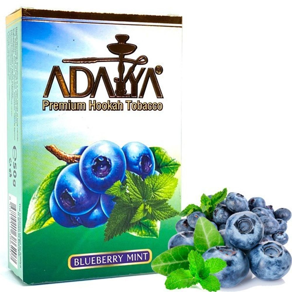 Adalya Blueberry Mint Hookah Tobacco 50g - Fresh and Fruity Mint Blend