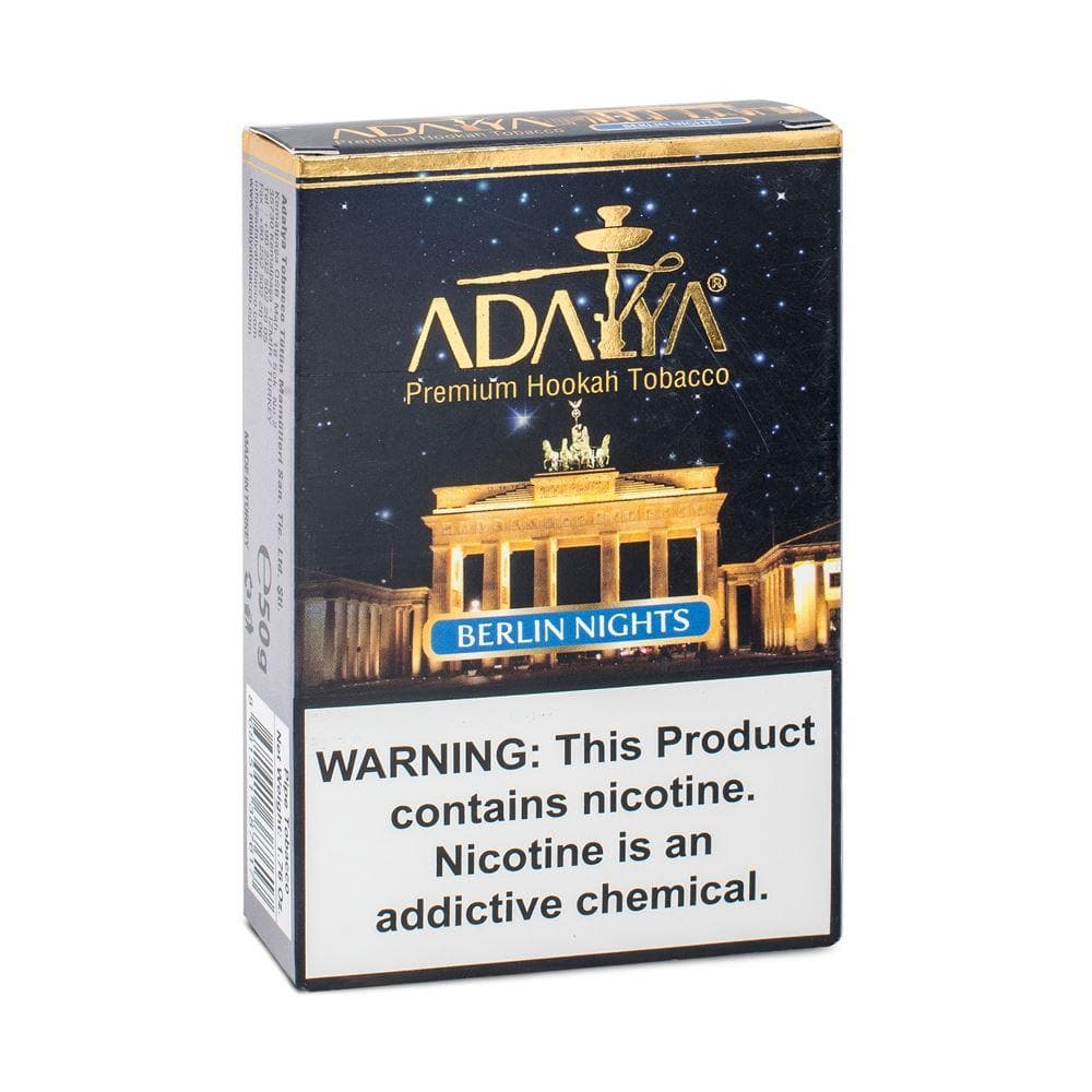 Adalya Berlin Nights Hookah Tobacco 50g - Smooth & Sophisticated European Flavor - Premium Turkish Tobacco - 50g Pack