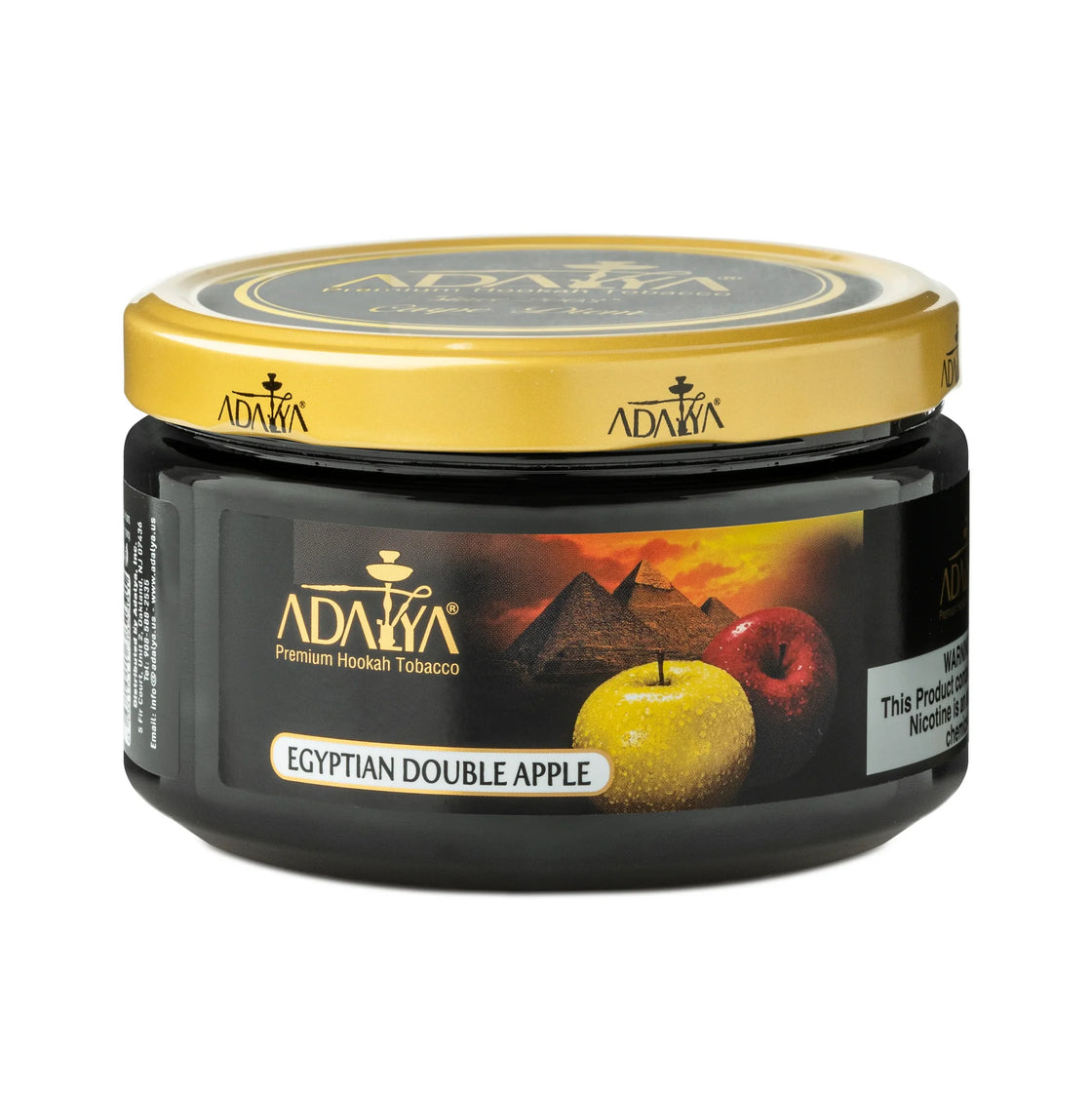 Adalya Egyptian Double Apple Hookah Tobacco 250g - Classic Apple Flavor - Turkish Blend - Aniseed Infused