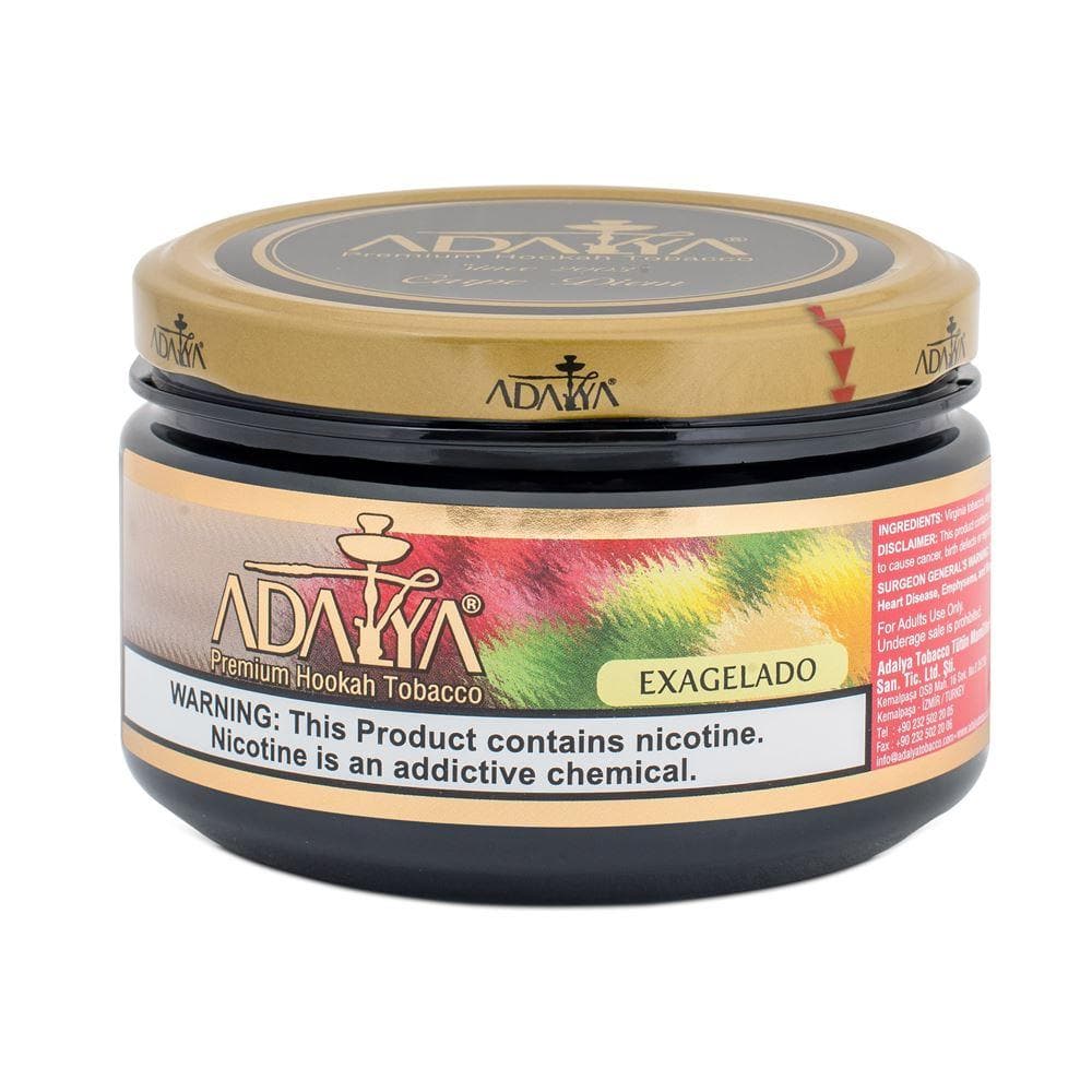 Adalya Exagelado Hookah Tobacco 250g - Cool Mint with Ice Flavor - Turkish Blend - Icy Refreshing Smoke
