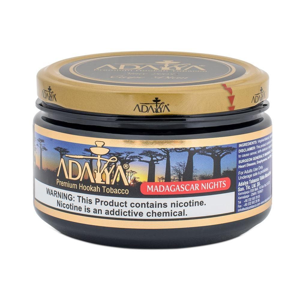 Adalya Madagascar Nights Hookah Tobacco 250g - Exotic & Rich Flavor - Turkish Blend - Luxurious Hookah Experience