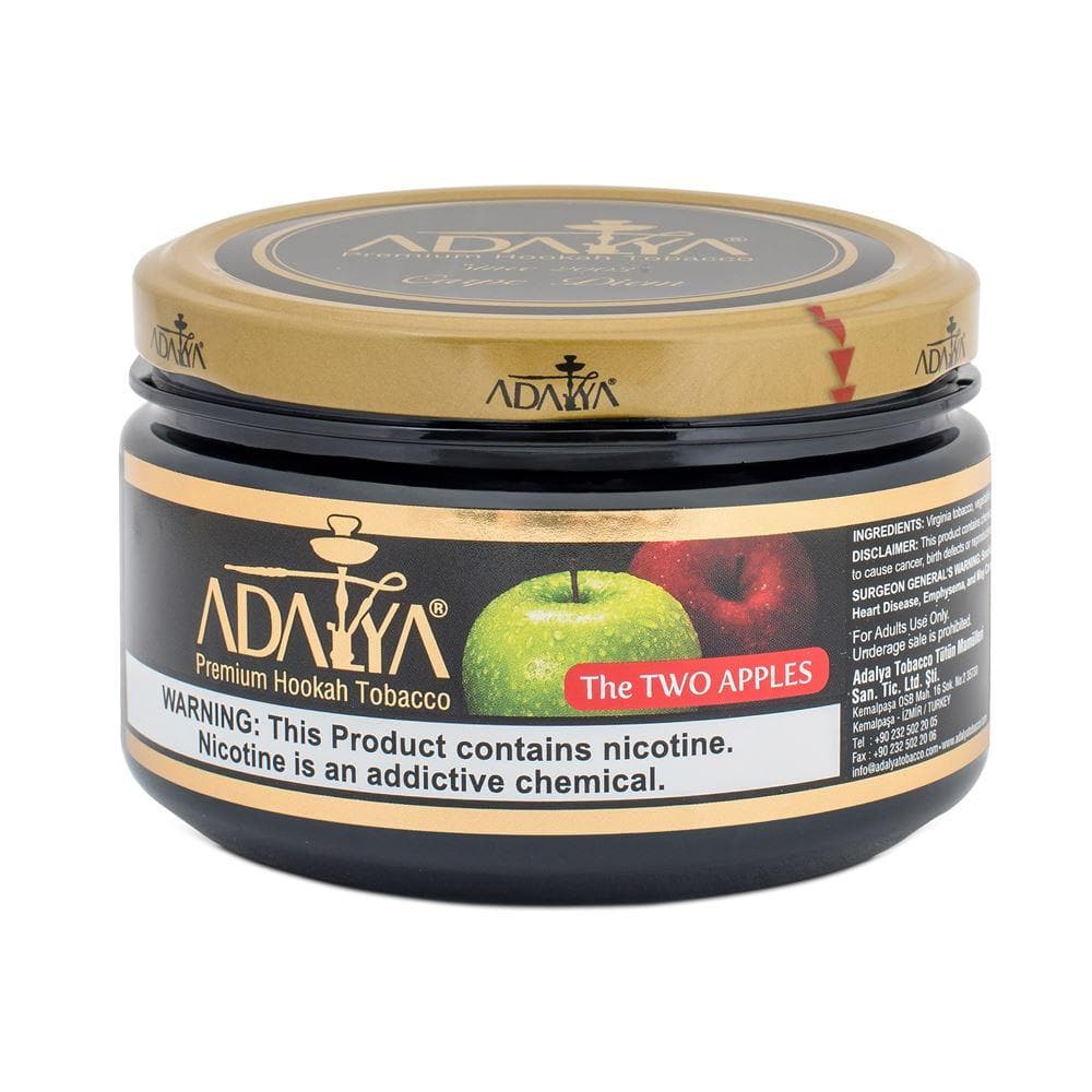 Adalya Two Apples Hookah Tobacco 50g - Classic Apple Blend - Traditional Apple Flavor - Smooth Well-Balanced Taste - Classic Hookah Sessions