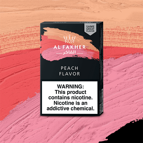 Al Fakher Peach Hookah Tobacco - Smooth and Sweet Peach Flavor for a Fruity and Light Hookah Experience