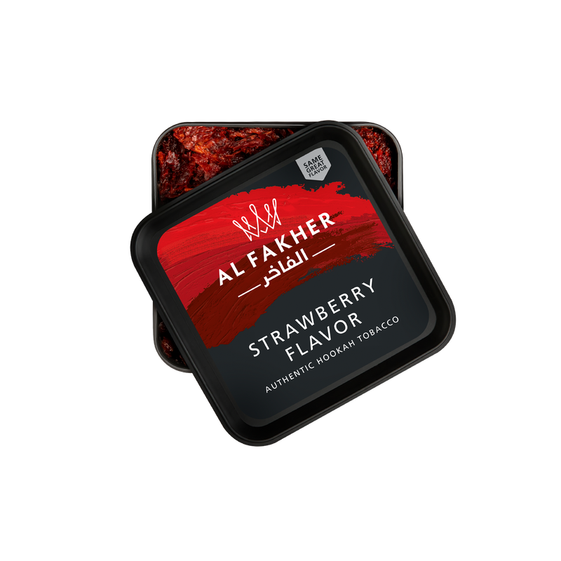 Al Fakher Strawberry Hookah Tobacco 250g - Sweet and Fruity Berry Flavor for a Refreshing Hookah Session