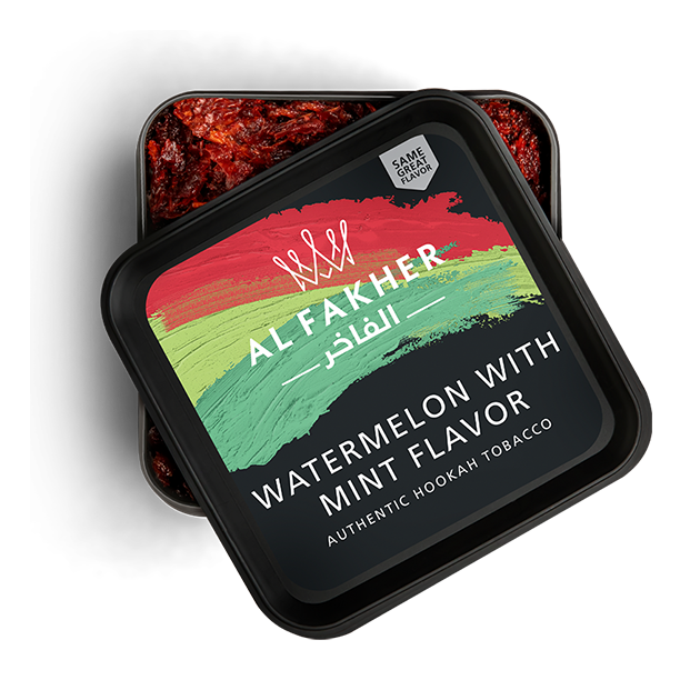 Al Fakher Watermelon with Mint Hookah Tobacco 1kg - Sweet and Cool Watermelon Mint Flavor for Long-Lasting Sessions