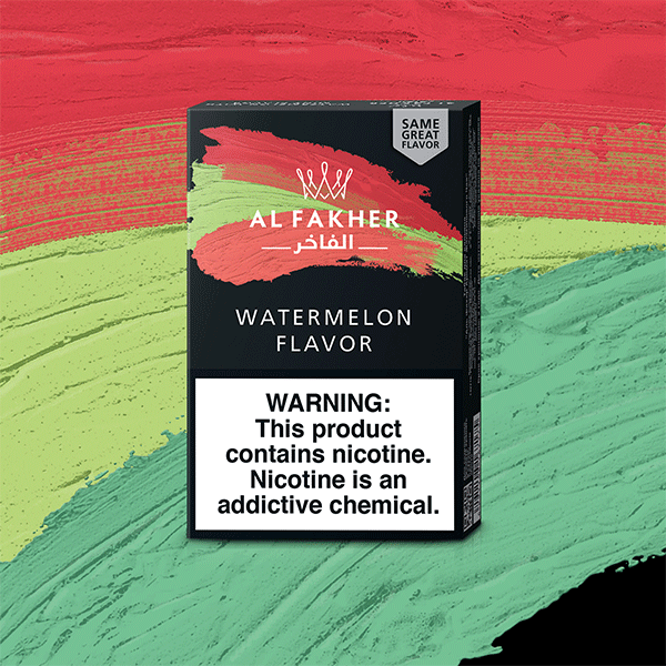  Al Fakher Watermelon with Mint Hookah Tobacco - Sweet and Cool Watermelon Mint Flavor for a Refreshing Hookah Session