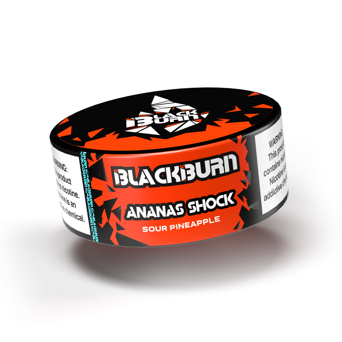 Black Burn Ananas Shock 100gr – Bold pineapple flavor offering a vibrant, tropical hookah experience, crafted with low-nicotine Italian Burley for smooth, fruity sessions.