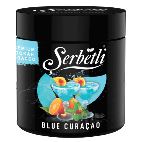 Serbetli Blue Curacao Hookah Tobacco 250g - Exotic Citrus Flavor