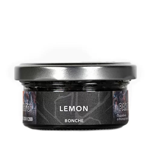 Bonche Lemon Hookah Tobacco 30g - Zesty and refreshing lemon flavor for a bright citrusy smoking experience. Ideal for mixing with mint or berry flavors for an enhanced session.