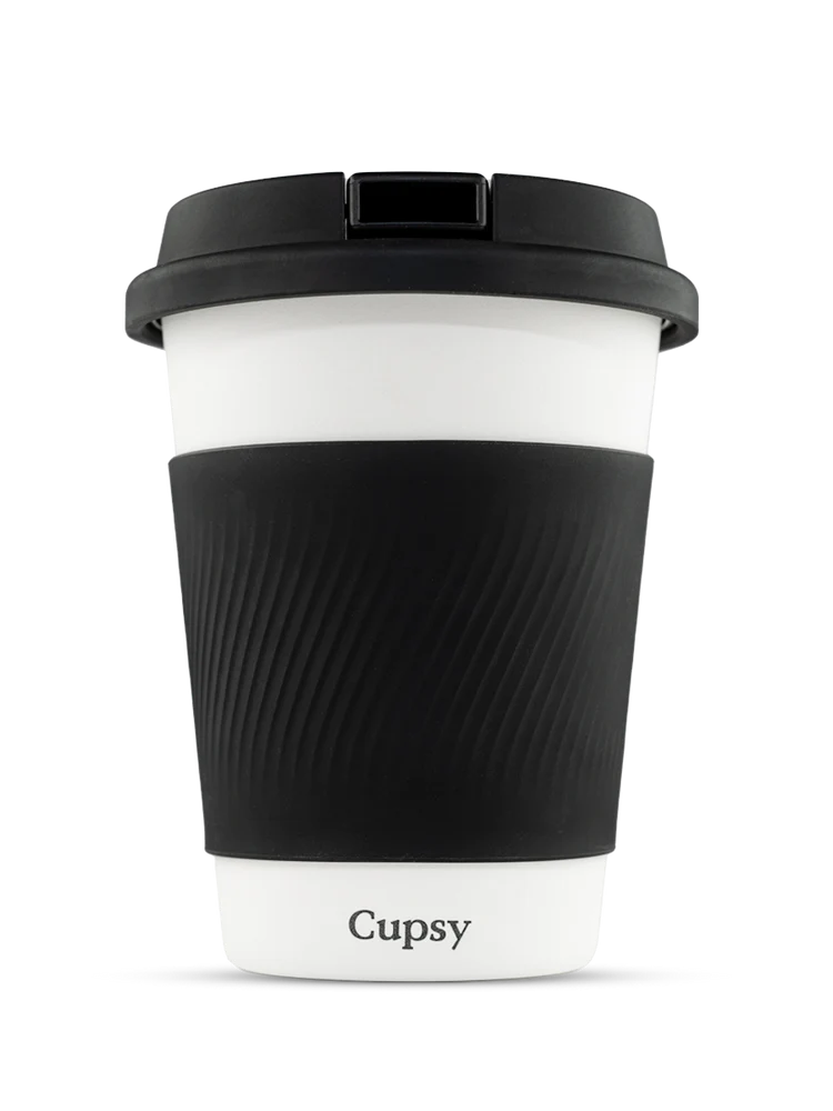 Cupsy discreet coffee mug-inspired water pipe for portable hookah sessions. Ideal for on-the-go use with sleek, everyday design.