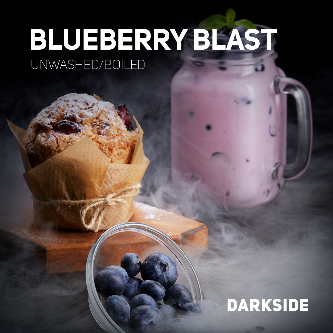 DarkSide Blueberry Blast 100g - Bold blueberry flavor for a sweet and satisfying hookah experience.