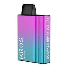 KROS Nano 13ML 5000 Puffs 650mAh Rechargeable Prefilled Nicotine Salt Disposable Vape With Premium Mesh Coil - Display of 6