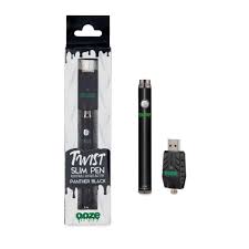 Ooze Twist Slim Pen 320mAh Vape Battery With USB Charger - Display of 48