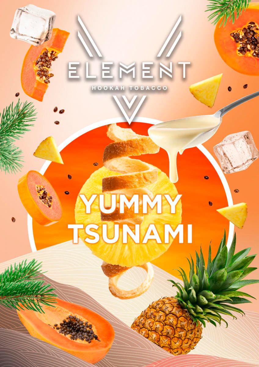  Element Tobacco Yummi Tsunami V-Line 200g offers a robust tropical fusion with intense, refreshing flavors, perfect for hookah enthusiasts seeking powerful and long-lasting sessions. Enjoy vibrant taste and balanced clouds with this unforgettable blend.






