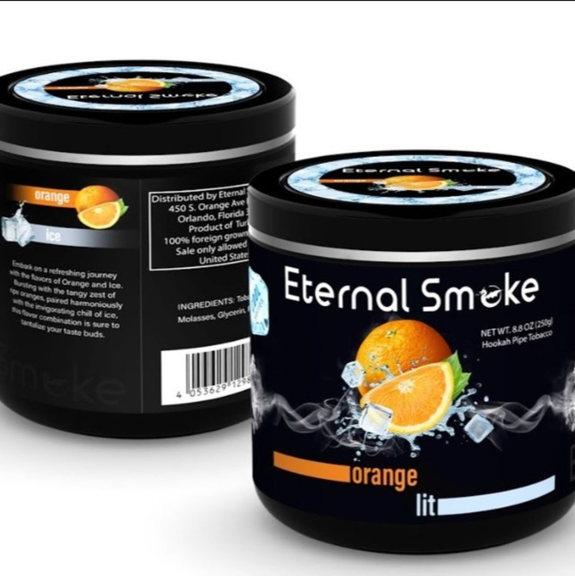 Eternal Smoke Orange Lit Hookah Tobacco 250g – A zesty, vibrant orange flavor ideal for solo or group sessions. Perfect for mixing with other sweet or minty flavors for a smooth, dense smoke. Sealed packaging ensures freshness.






