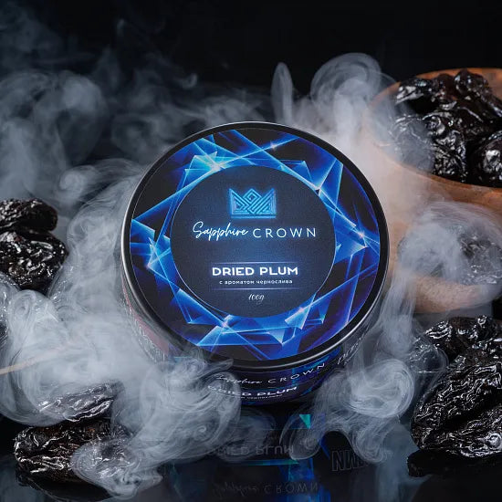 Sapphire Crown Dried Plum Hookah Tobacco - Unique Fruity Flavor, 200g