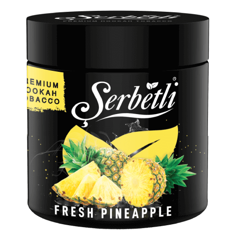 Serbetli Fresh Pineapple Hookah Tobacco 250g - Tropical and Sweet Pineapple Flavor