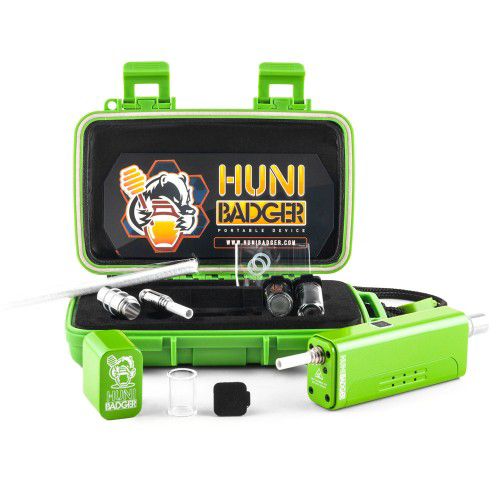 Huni Badger Extract Vaporizer Kit with Glass Containers and Pipe Cleaners for Ultimate Convenience

These filenames and alt texts 