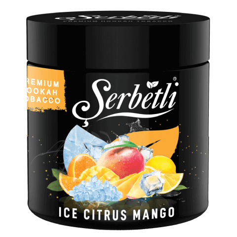 Serbetli Ice Citrus Mango Hookah Tobacco 250g - Refreshing Mango with Citrus Twist