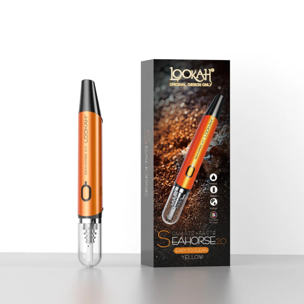  LOOKAH Seahorse 2.0: Ceramic tube coil for even heating. Larger rips, smooth flavor. Upgrade your dabbing.