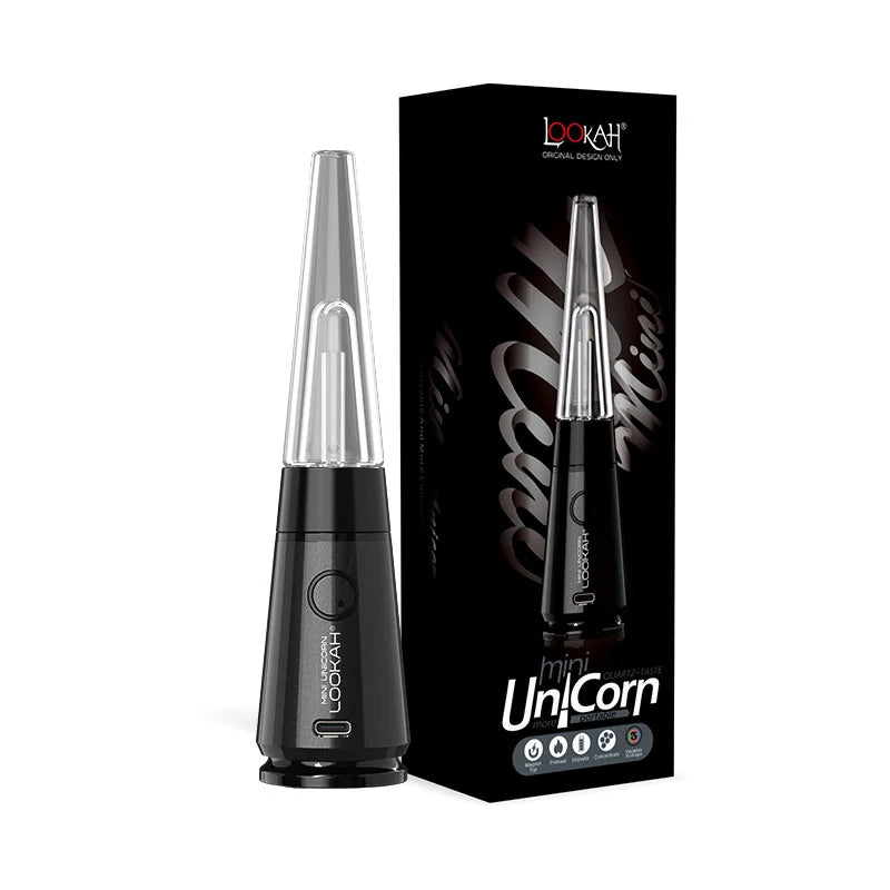  LOOKAH Unicorn Mini Portable Rig: Discreet and powerful. Water filtration, 950mAh battery. Perfect for travel.