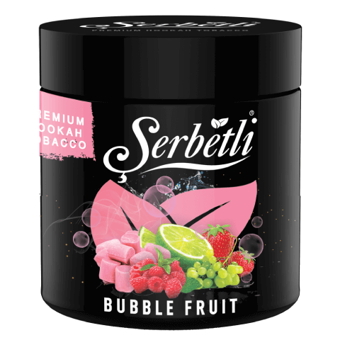 Serbetli Bubble Fruit Shisha: 1kg Sweet & Fun Hookah Tobacco