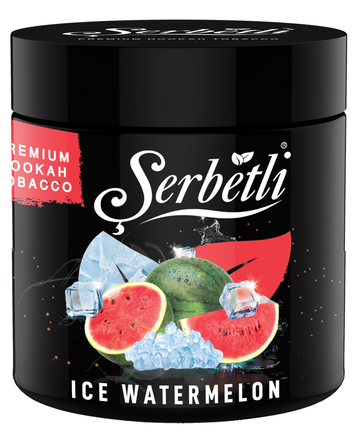 Serbetli Ice Watermelon 1kg, offering a sweet and refreshing watermelon flavor with a cooling finish, perfect for invigorating hookah sessions.






