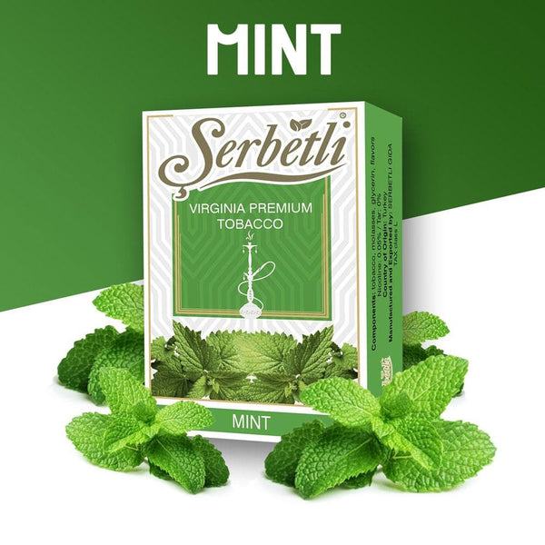 Serbetli Mint 50g - Cool & Refreshing Hookah Tobacco for a Clean and Invigorating Smoke