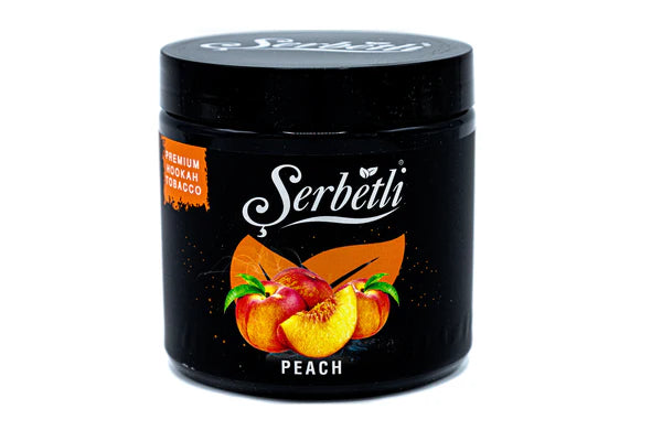 Serbetli Peach 250g Hookah Tobacco, delivering a juicy, sweet peach flavor for a smooth, refreshing smoking experience. Ideal for fruity flavor lovers.