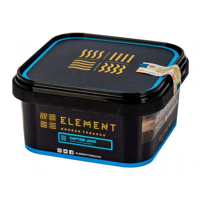 Element Tobacco Captain Jack Water Line 200g – Bold and Bold Hookah Flavor