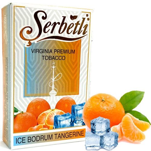 Serbetli Ice Bodrum Tangerine Hookah Tobacco – Citrusy & Cool, 250g