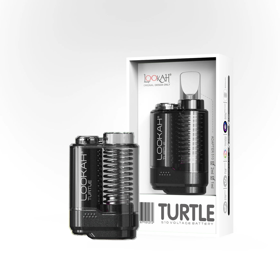 Turtle 510 Thread Battery – Pocket-Sized Vape Device with Adjustable Voltage for Everyday Use and Travel Convenience.