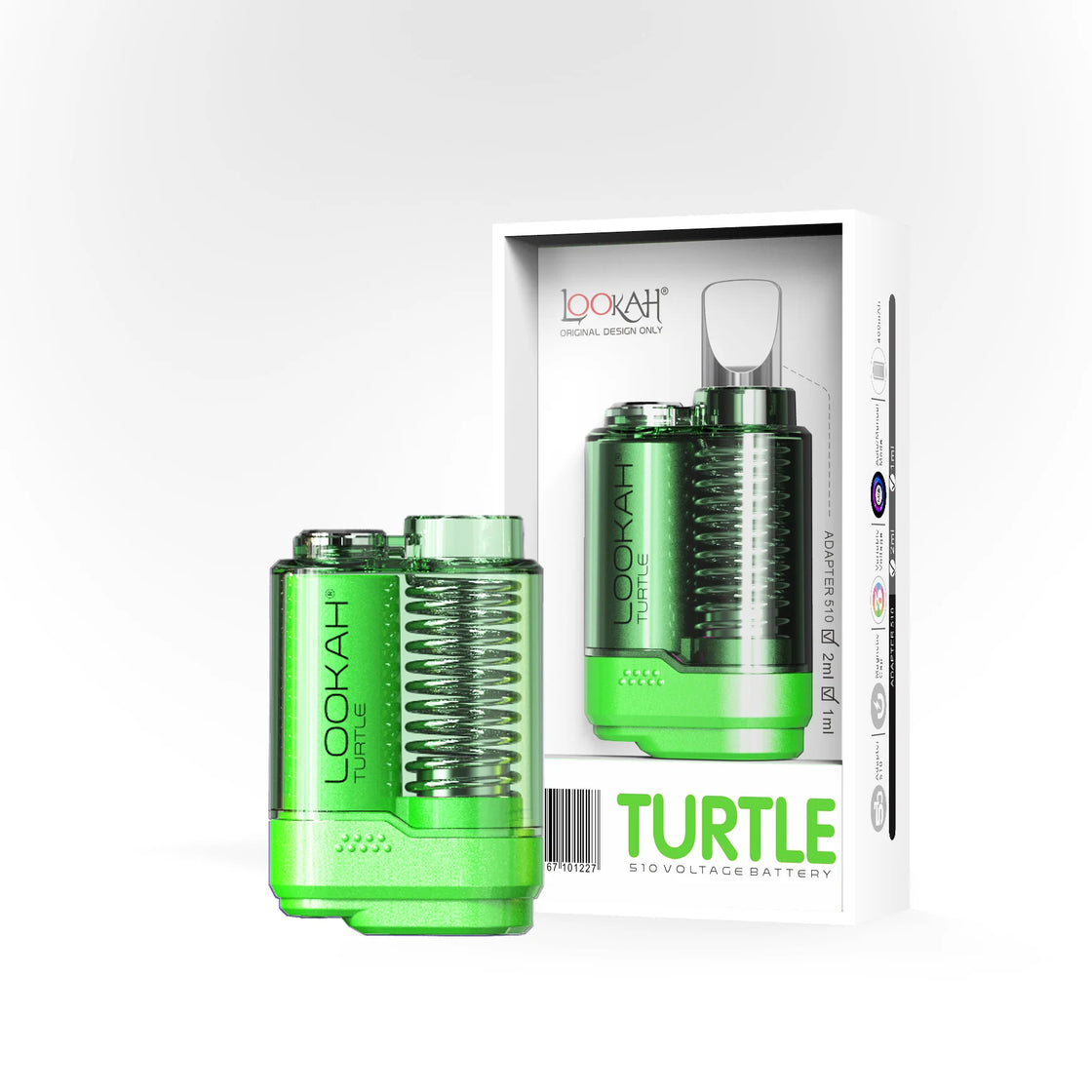 Turtle 510 Thread Cartridge Battery – Compact Design with Adjustable Voltage, Perfect for Daily Use and Travel.