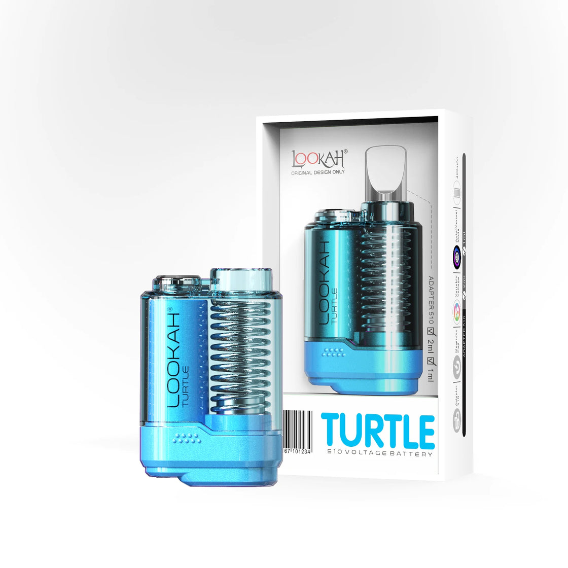 Turtle 510 Thread Portable Battery – Sleek, Pocket-Sized Vape Device with Adjustable Voltage for On-the-Go Use.