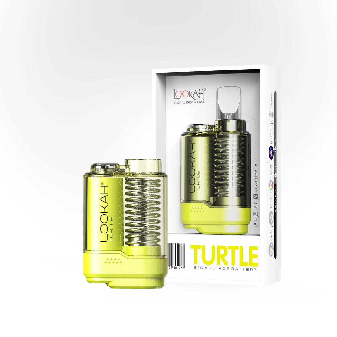 Turtle 510 Thread Vape Battery – Ideal for 510-Thread Cartridges with Adjustable Voltage and Compact Portability.